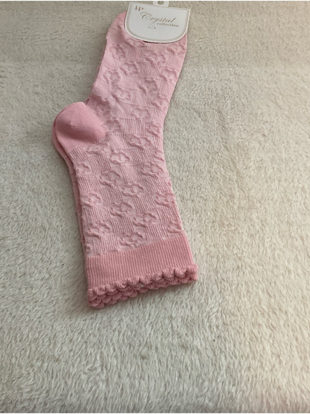 Pink Patterned Women's Socks